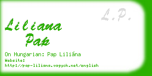 liliana pap business card